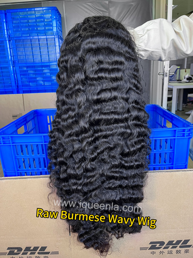 iqueenla Burmese Wavy 4x4/5x5/6x6/13x4/13x6 HD and Transparent Lace Wig 200% & 300% Density