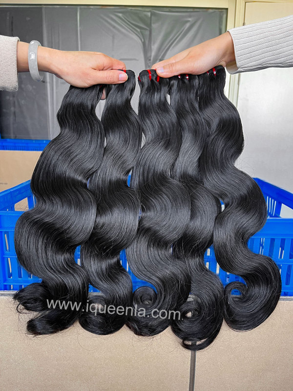 iqueenla Super Thick Double Drawn Body Wave Luxury Hair Bundle 1/3/4 Pcs Deal