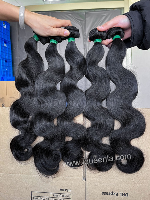 iqueenla Body Wave Double Drawn Luxury Hair 1/3/4 Bundles Deal