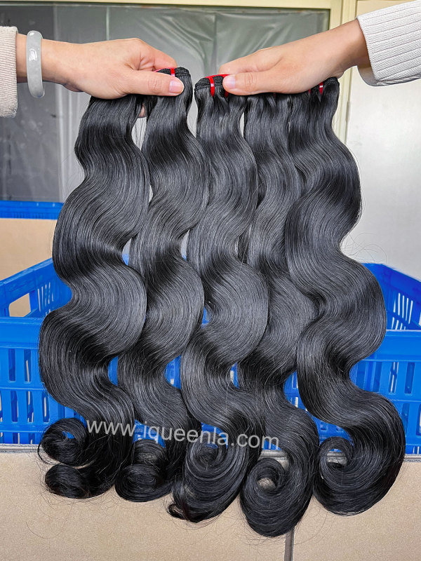 iqueenla Super Thick Double Drawn Body Wave Luxury Hair Bundle 1/3/4 Pcs Deal
