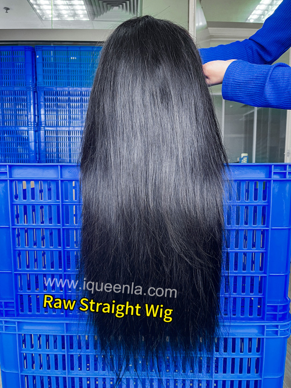 iqueenla Raw Straight 4x4/5x5/6x6/13x4/13x6 HD and Transparent Lace Wig 200% & 300% Density