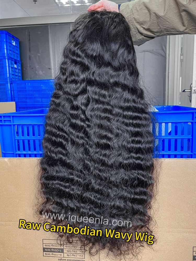 iqueenla Cambodian Wavy 4x4/5x5/6x6/13x4/13x6 HD and Transparent Lace Wig 200% & 300% Density