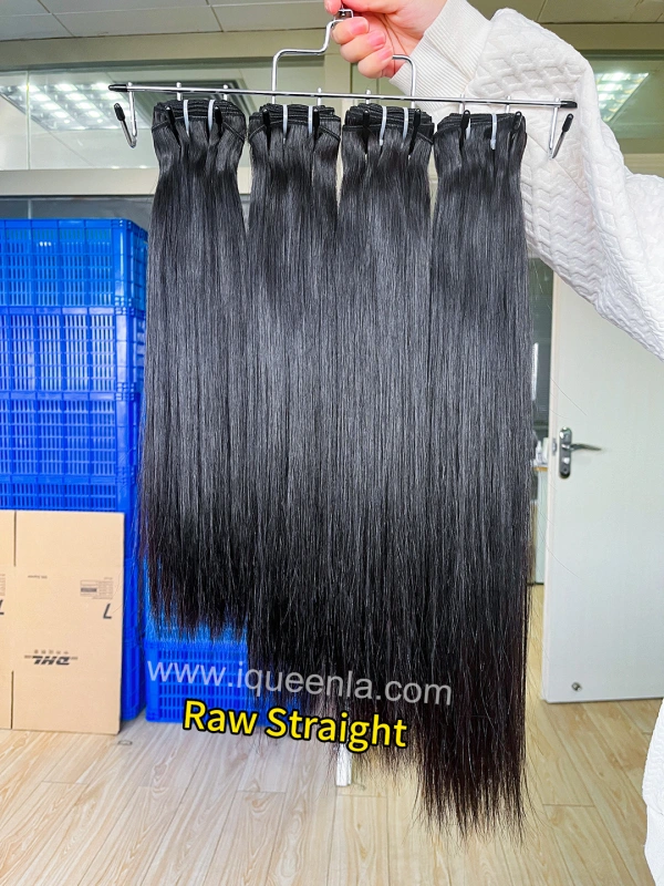 iqueenla Raw Straight Hair 1/3/4 Bundles Deals
