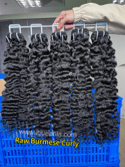 Iqueenla Raw Burmese Curly Hair Bundles, Luxurious & Long-Lasting