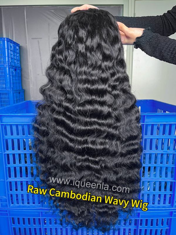 iqueenla Cambodian Wavy 4x4/5x5/6x6/13x4/13x6 HD and Transparent Lace Wig 200% & 300% Density