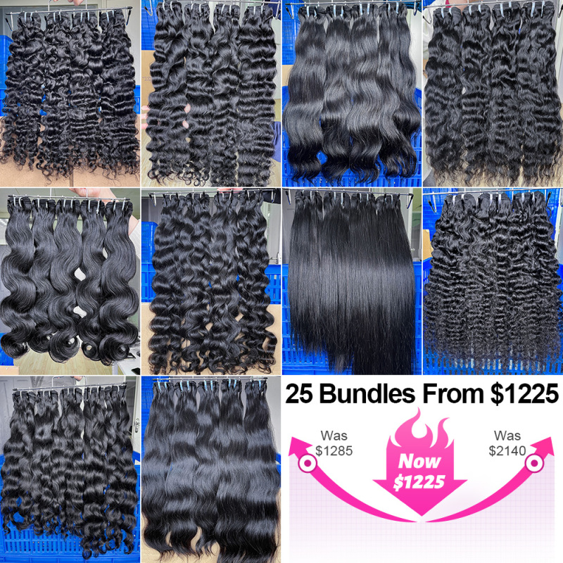 Iqueenla Best Raw Hair Bundles 25 Pcs Deal Get Free Customize Tag