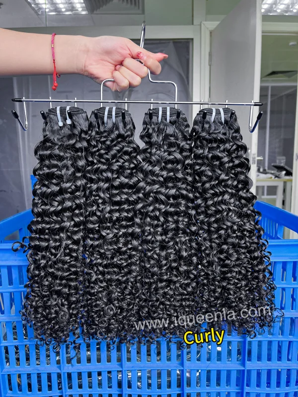 iqueenla Luxury Culry 100% Human Hair 1/3/4 Bundles Deal