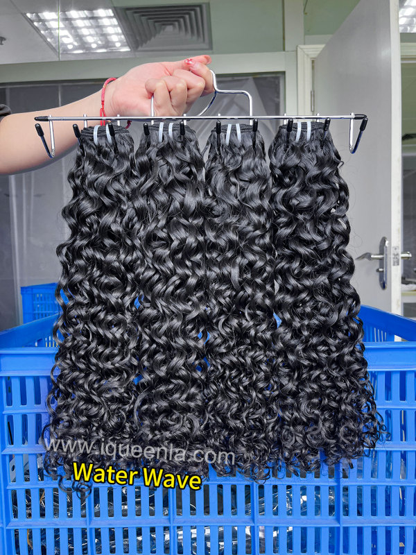iqueenla Water Wave Luxury Full Virgin Hair 1/3/4 Bundles Deal