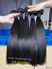 iqueenla 12A Mink Straight Durable Human Hair 1/3/4 Bundles Deals