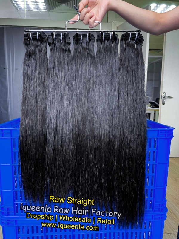 iqueenla Raw Straight Hair 1/3/4 Bundles Deals