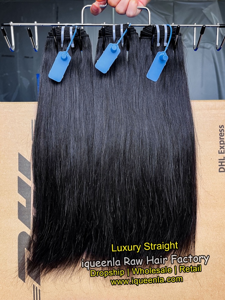 iqueenla High Quality Straight Luxury Human Hair 1/3/4 Bundles Deal