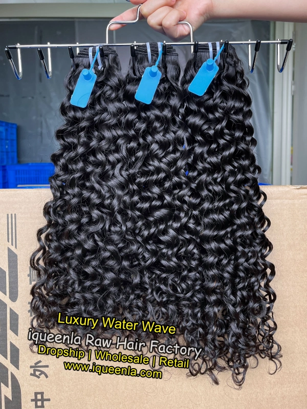 iqueenla Water Wave Luxury Full Virgin Hair 1/3/4 Bundles Deal