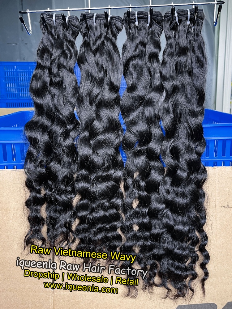 iqueenla Vietnamese Wavy Raw Hair Bundle 1/3/4 Lots Deal