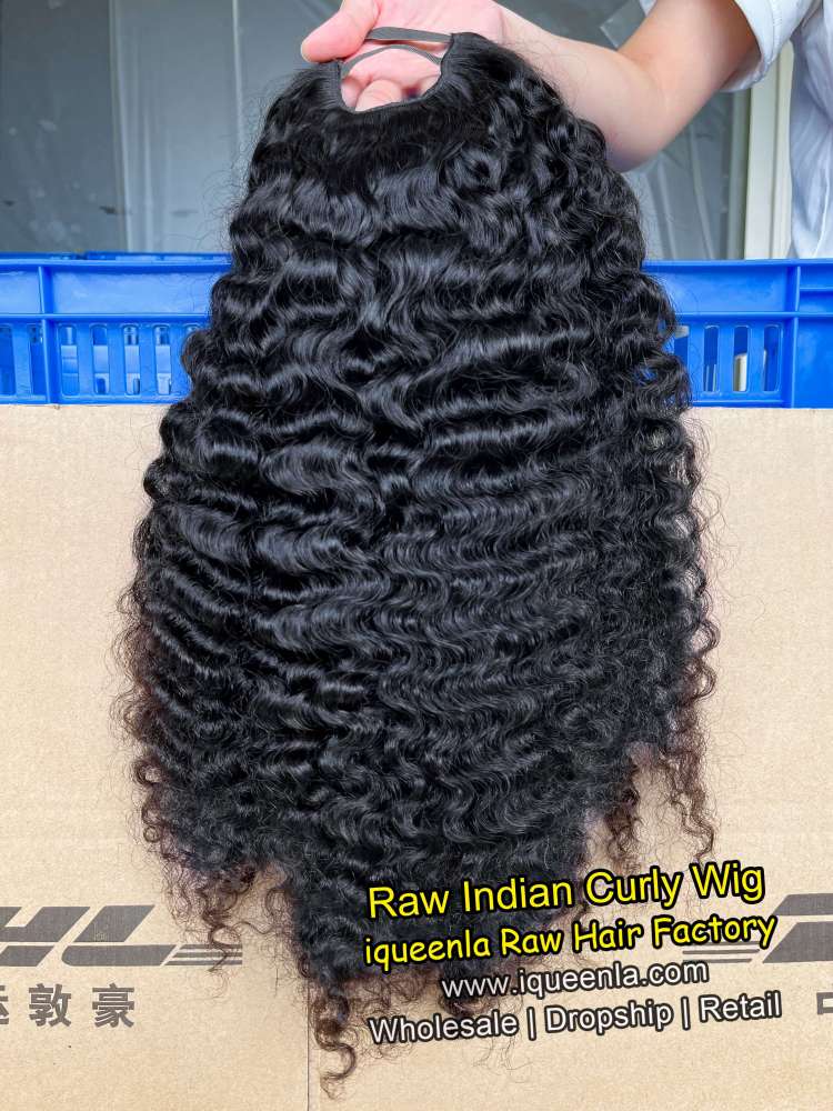 Iqueenla Raw Indian Curly U Part Wig