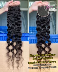 iqueenla Burmese Wavy 4x4/5x5/6x6/13x4/13x6 Transparent and HD Lace Closure/Frontal