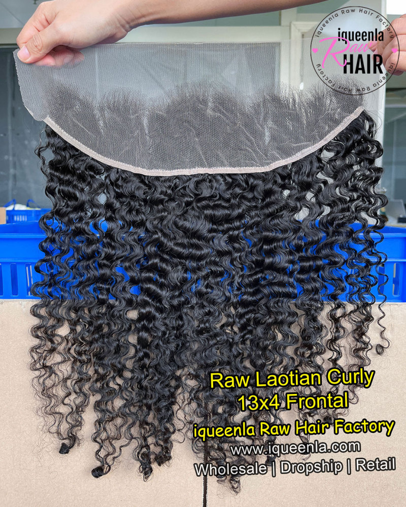 iqueenla Laotian Curly 4x4/5x5/6x6/13x4/13x6 Transparent and HD Lace Closure/Frontal