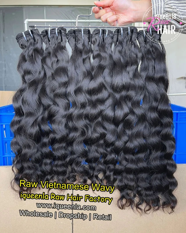 iqueenla Vietnamese Wavy Raw Hair Bundle 1/3/4 Lots Deal