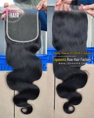iqueenla Body Wave 4x4/5x5/6x6/13x4/13x6 Transparent and HD Lace Frontal