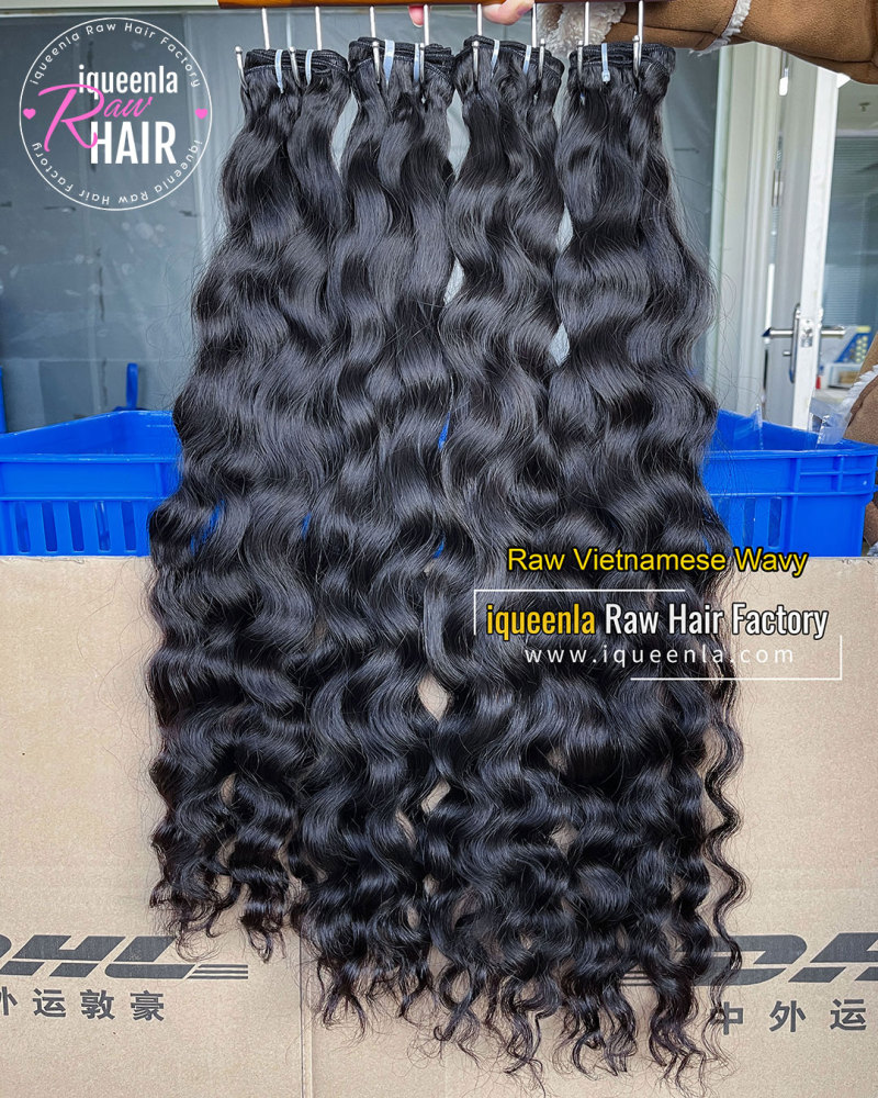 iqueenla Vietnamese Wavy Raw Hair Bundle 1/3/4 Lots Deal