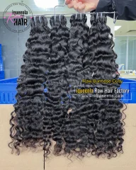 iqueenla Burmese Curly Raw Hair 1/3/4 Bundles Deals