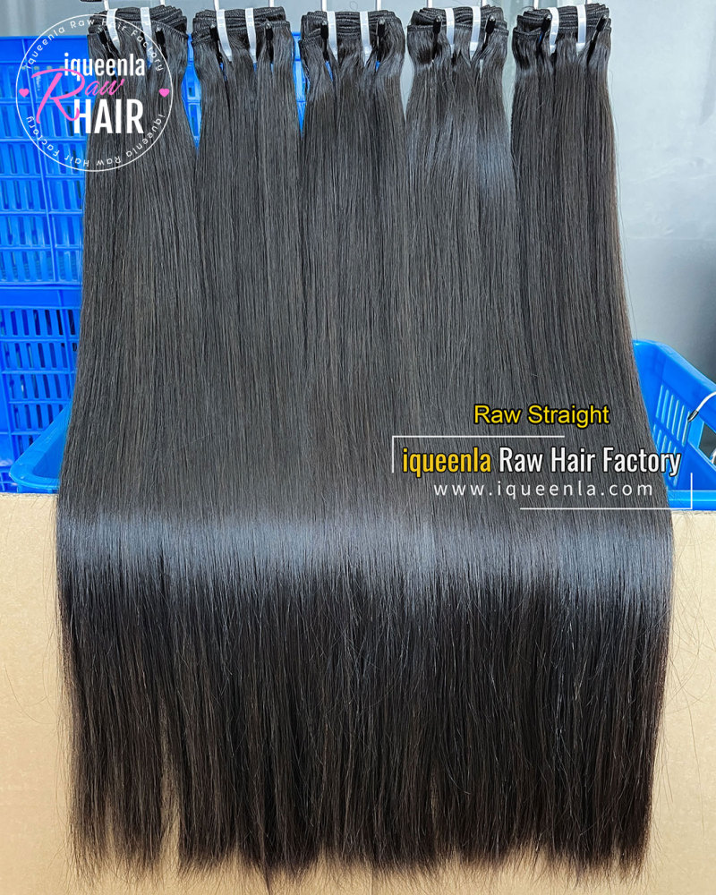 iqueenla Raw Chemical-Free Straight Hair 1/3/4 Bundles Deals