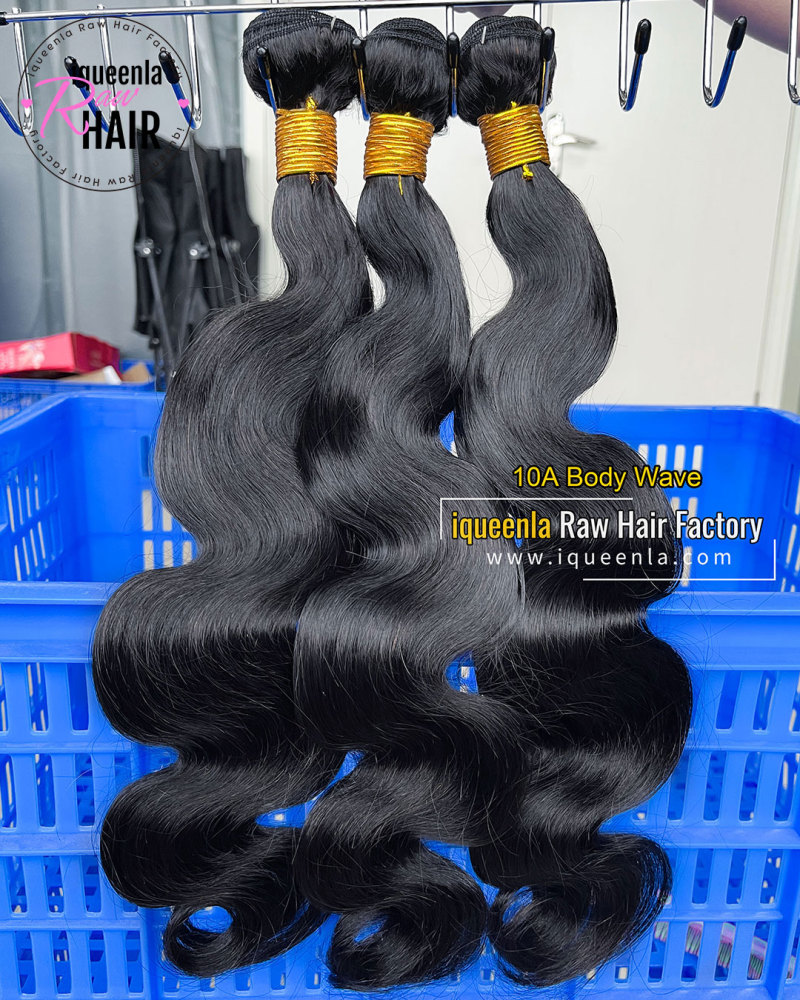 iqueenla 10A Grade Affordable Body Wave Bundle Unprocessed Mink Human Hair Weave 1/3/4 Deal