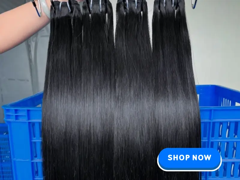 Glossy Hair Bundles Reviews: Iqueenla High Quality Straight Reusable Luxury Human Hair Bundles