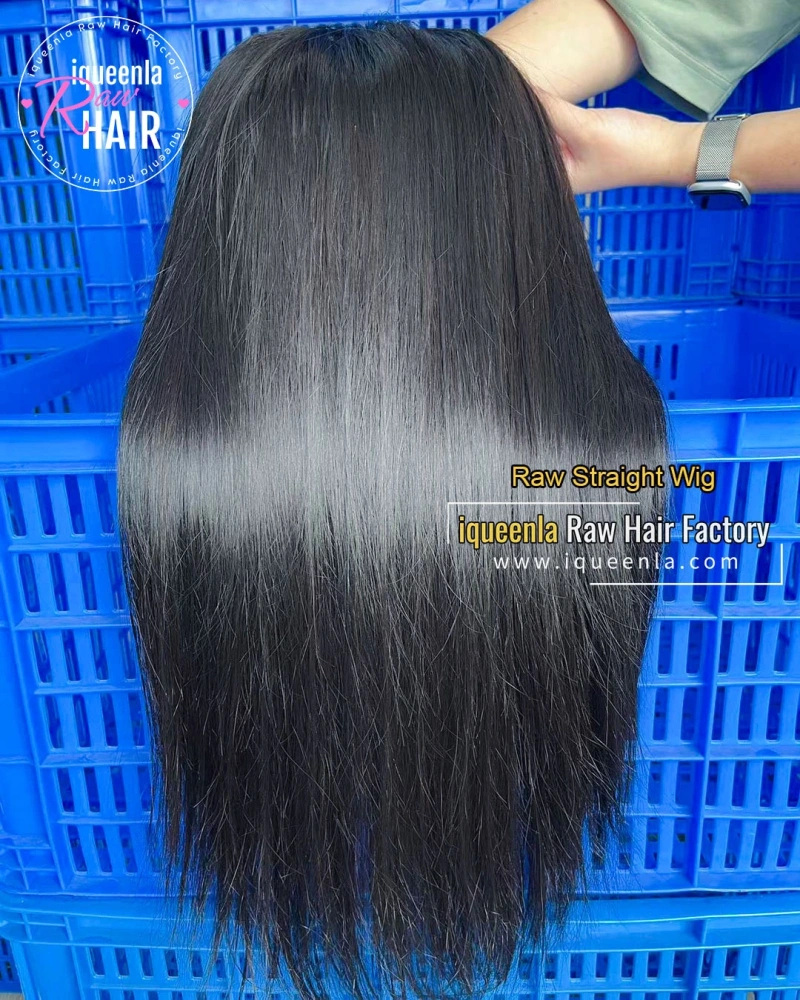 Iqueenla Raw Straight V Part Wigs No Leave Out Beginner Friendly Wig