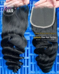 iqueenla Loose Wave 2x6/4x4/5x5/6x6/13x4/13x6 Transparent and HD Lace Frontal