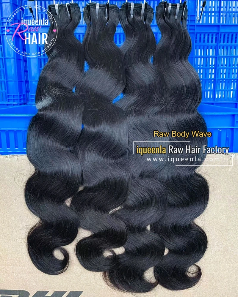 Iqueenla Body Wave Raw Hair Bundles 16-26 Age Young Donor