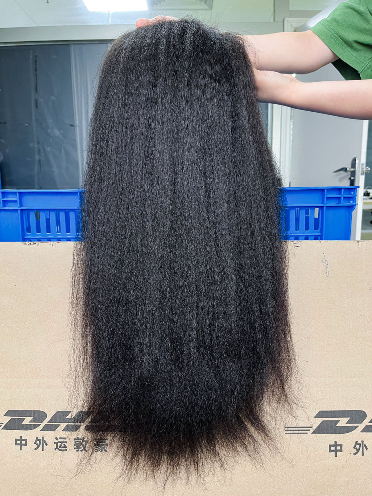 iqueenla Kinky Straight 4x4/5x5/13x4 Transparent and HD Lace Pre-made Wig