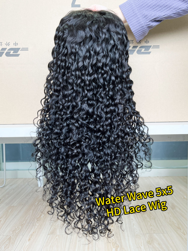 Iqueenla 12A Water Wave Customize Lace Wigs With HD & Transparent Lace