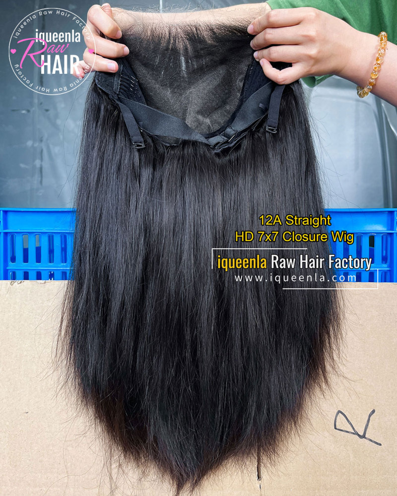 Iqueenla 12A Straight Customize Lace Wigs With HD & Transparent Lace