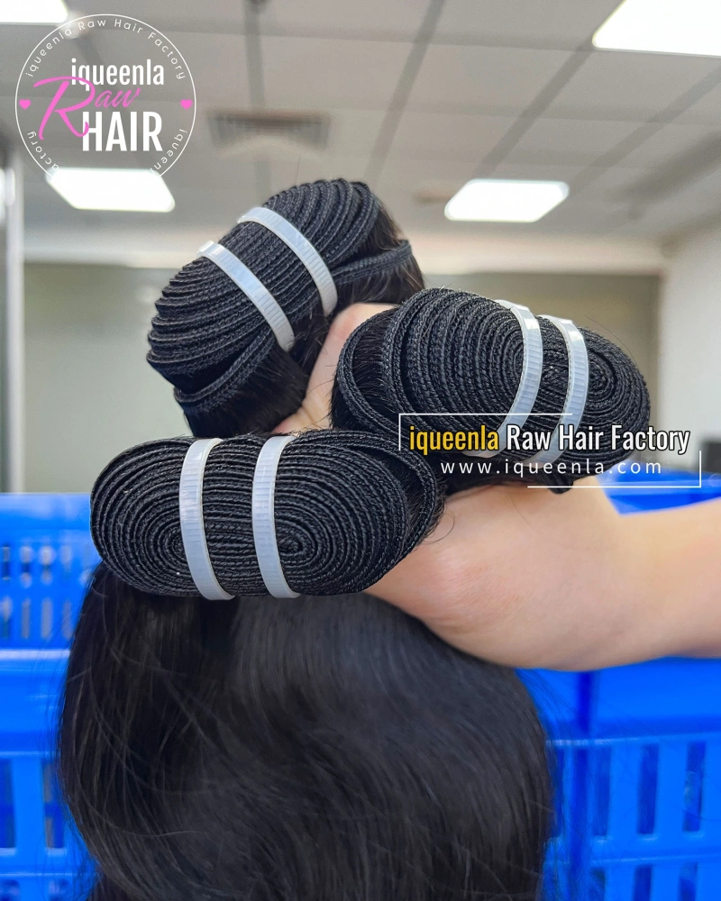 Iqueenla Raw Filipino Wavy Cuticle Aligned Hair Bundles Free Shipping