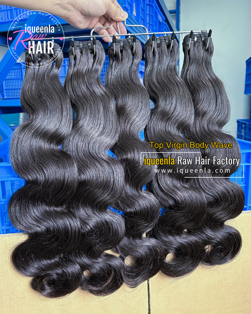 iqueenla Top Virgin Body Wave Full and Thick Virgin hair