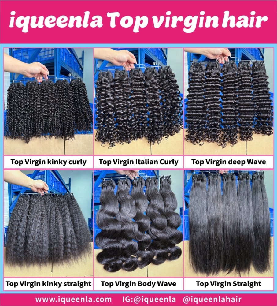 iqueenla Top Virgin Straight Full and Thick Virgin hair