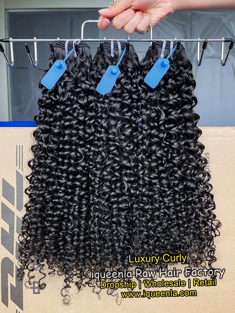iqueenla Luxury Culry 100% Human Hair 1/3/4 Bundles Deal