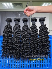 iqueenla 12A Water Wave Salon-Quality Human Hair 1/3/4 Bundles Deals