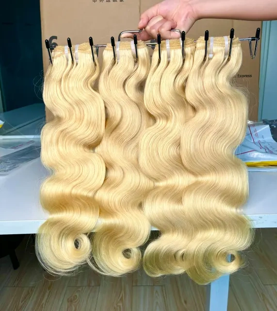 iqueenla Blonde #613 Body Wave Virgin Human Hair 1/3/4 Bundles Deals