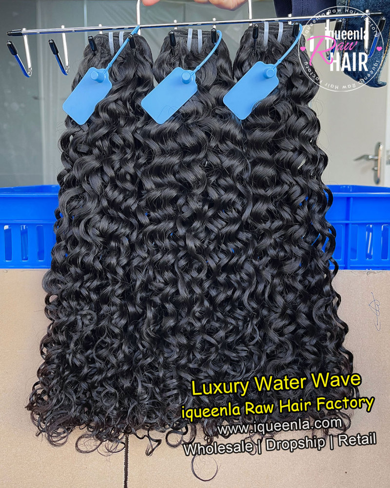 iqueenla Water Wave Luxury Full Virgin Hair 1/3/4 Bundles Deal