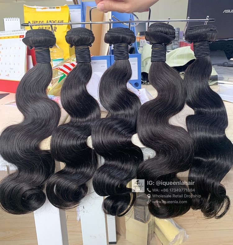 iqueenla 12A Mink Body Wave Human Hair 1/3/4 Bundles Deals