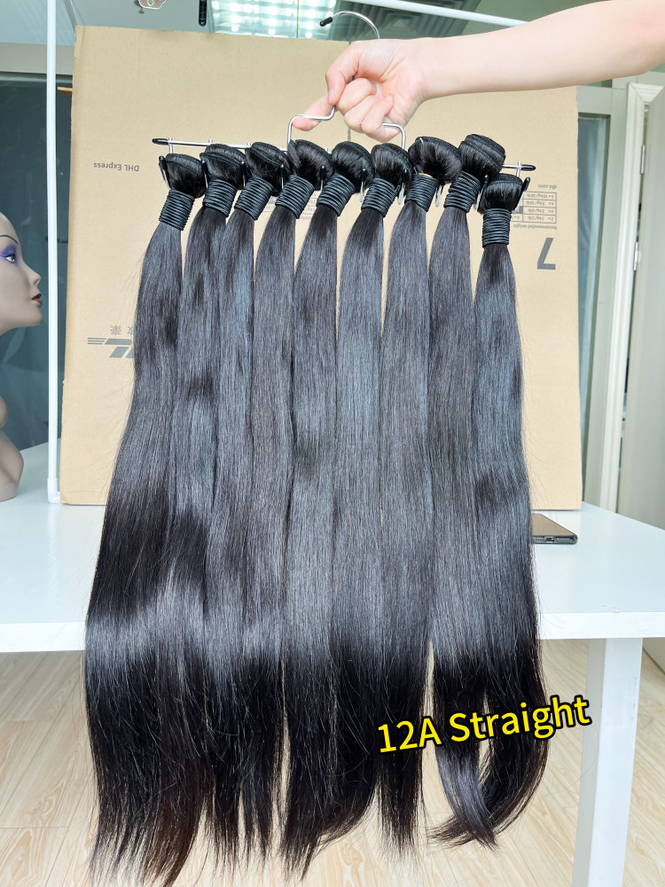 iqueenla 12A Mink Straight Human Hair 1/3/4 Bundles Deals