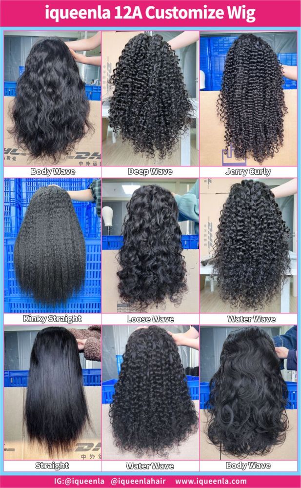 iqueenla Customize virgin hair lace wig for all textures all kinds of constructions