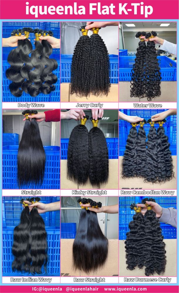 iqueenla Flat K-Tip hair for all textures