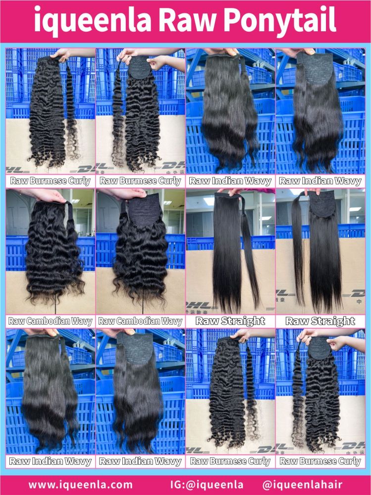 iqueenla Raw Ponytail for all Raw hair textures