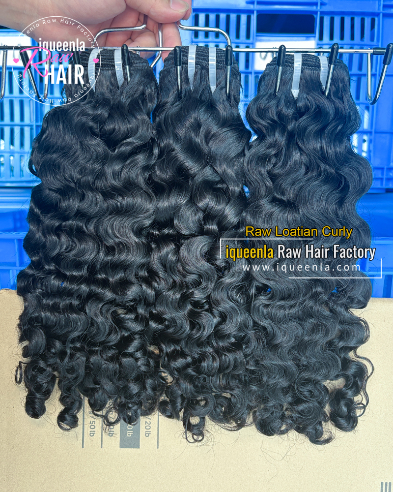 iqueenla SDD Caribbean Curly Super Double Drawn Hair Bundle Natural Color 1/3/4 Pcs Deal