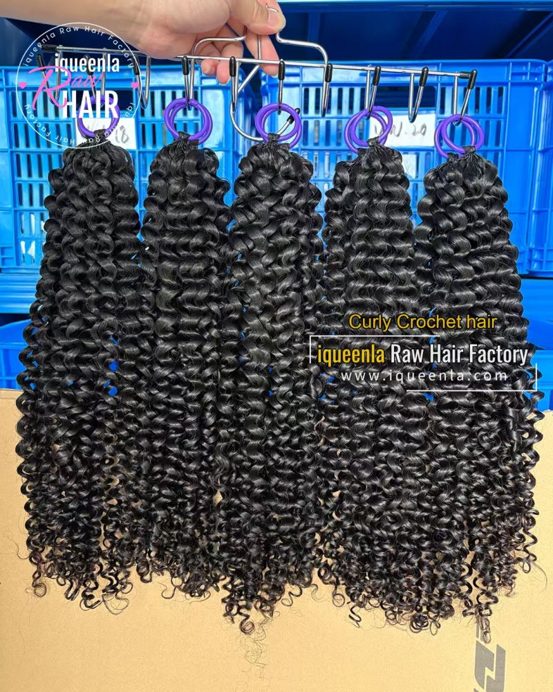 iqueenla Curly Crochet Hair Curly Miracle knots hair