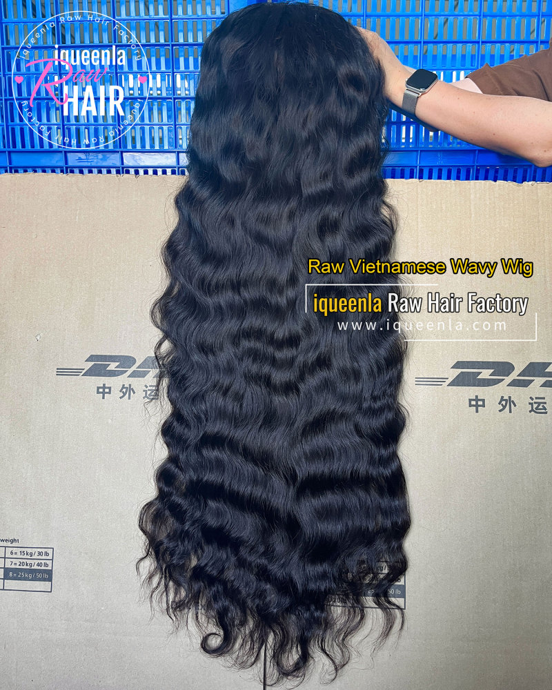 iqueenla Customize Raw Vietnamese Wavy lace wig for all kinds of constructions