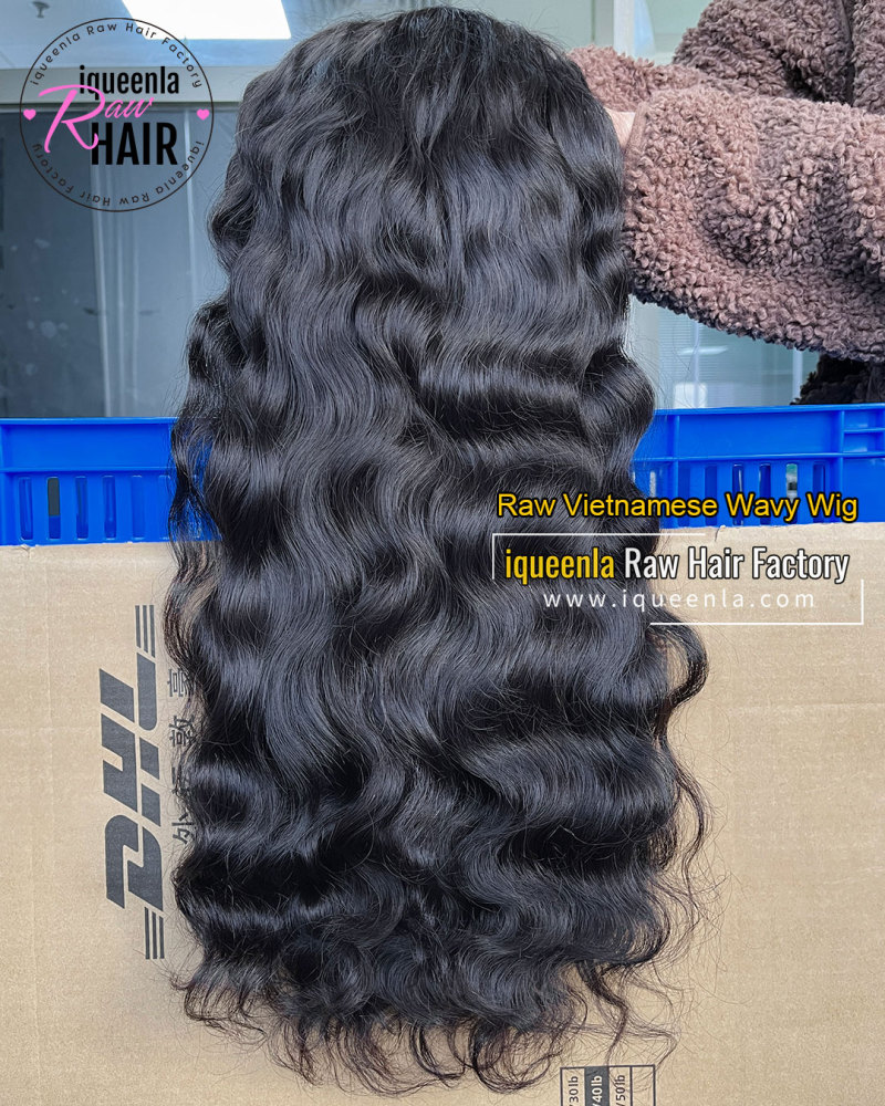 iqueenla Customize Raw Vietnamese Wavy lace wig for all kinds of constructions