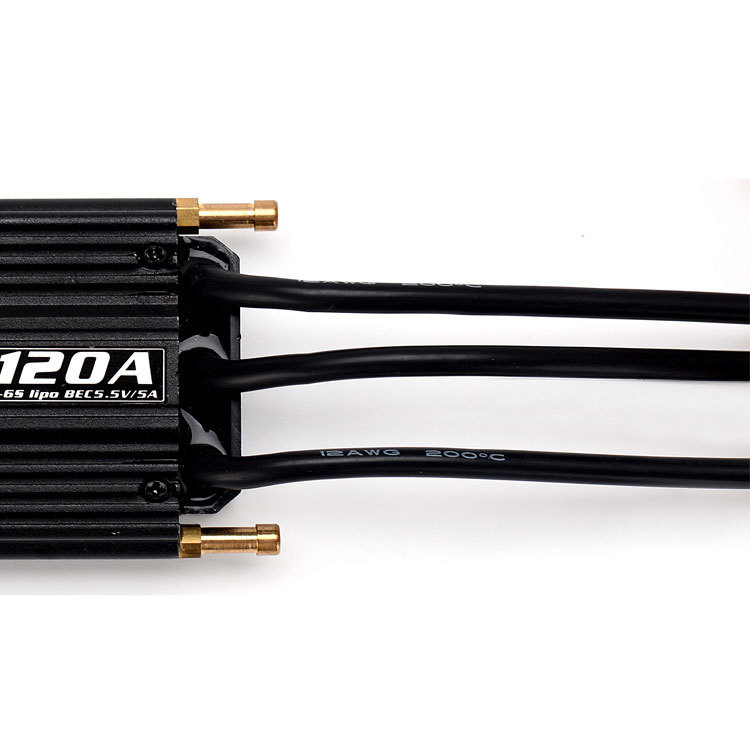 Flyclor FlyMonster 120A Waterproof Brushless ESC for RC Boats